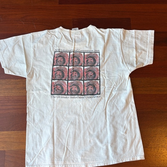 Alpha Omicron Pi Vintage 2001 Convention T-Shirt - Picture 3 of 10